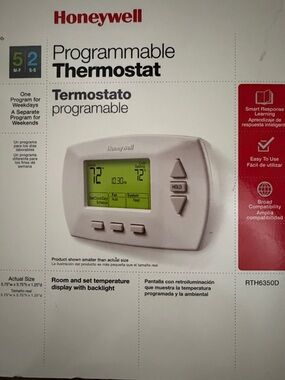 Honeywell Programmable Thermostat - White